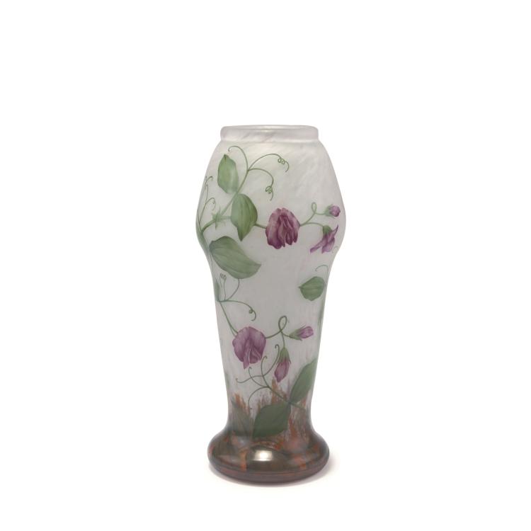 Hauptbild zu Objekt, 'Pois de senteur' vase, c1910, Daum Fr&egrave;res, Nancy, 129 78