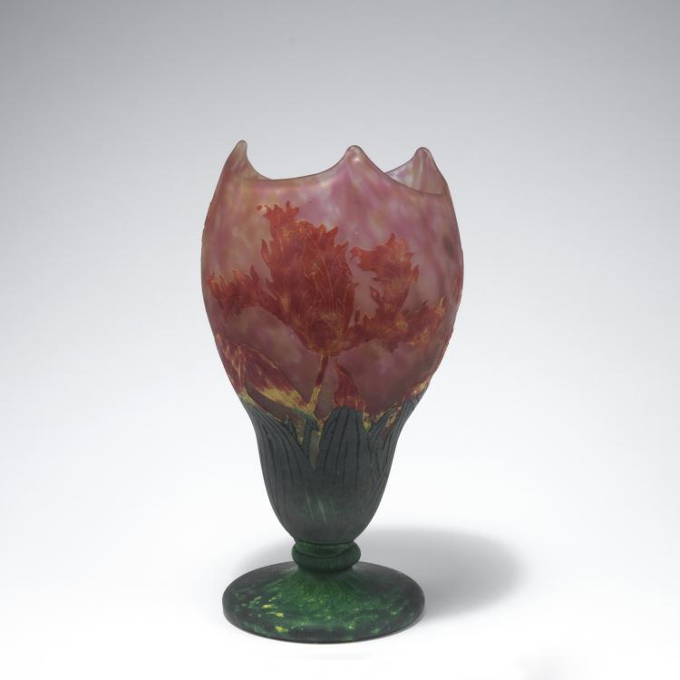 Bild 1 zu Objekt, 'Tulipes perroquet' vase, 1914-22 , Henri Berg&eacute;, Daum Fr&egrave;res, Nancy, 129 108