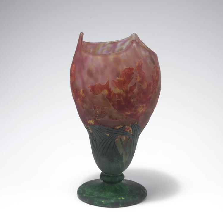 Bild 2 zu Objekt, 'Tulipes perroquet' vase, 1914-22 , Henri Berg&eacute;, Daum Fr&egrave;res, Nancy, 129 108