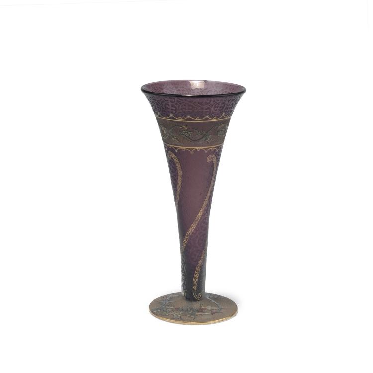 Hauptbild zu Objekt, Goblet, c1897, Daum Fr&egrave;res, Nancy, 129 24