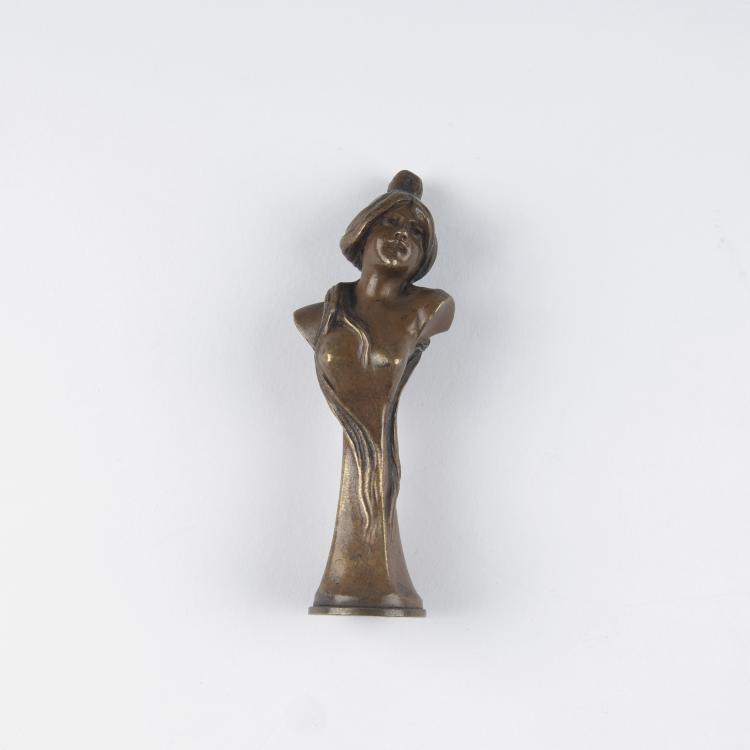 Hauptbild zu Objekt, 'Girl's bust' signet, c1900, Frankreich, 129 491