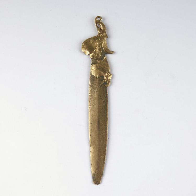 Hauptbild zu Objekt, 'Aquilegia' paper knife, c1910, Frankreich, 129 497