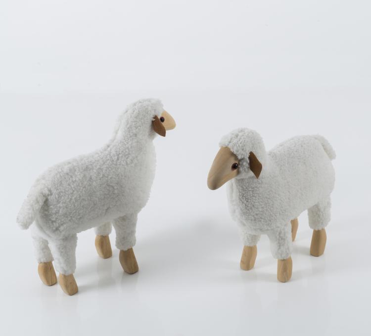 Bild 2 zu Objekt, Zwei 'Schafe', um 1970, Frankreich (zugeschrieben), 131B 552