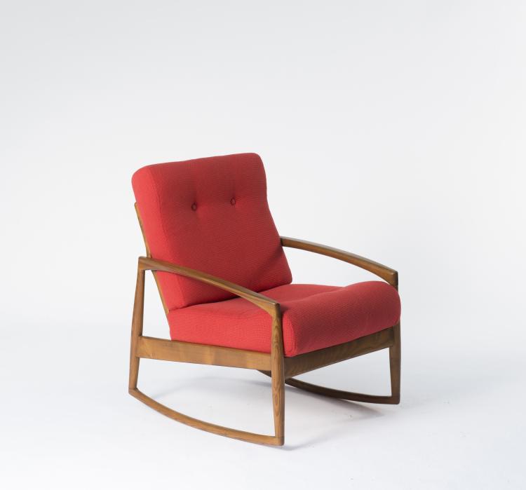 Bild 1 zu Objekt, 'Paperknife' rocking chair, 1955, Kai Kristiansen, Olesen, Magnus, D&auml;nemark, 131B 386