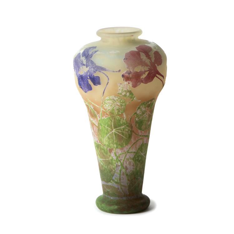 Hauptbild zu Objekt, 'Capucines, mouche' vase, c1910, Daum Fr&egrave;res, Nancy, 136C 66