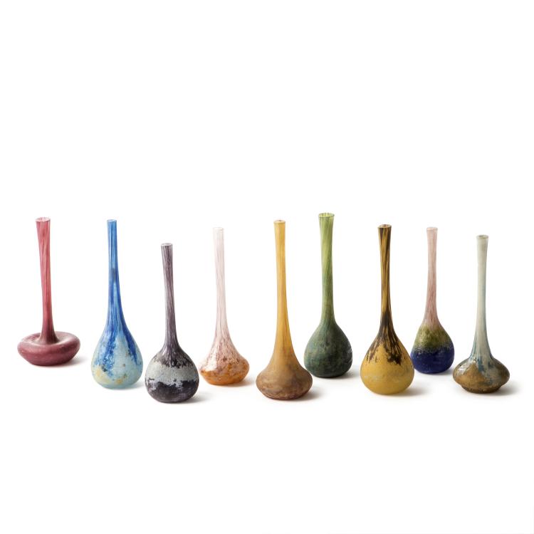 Hauptbild zu Objekt, Nine berluzes, 1910-15, Daum Fr&egrave;res, Nancy, 136C 72