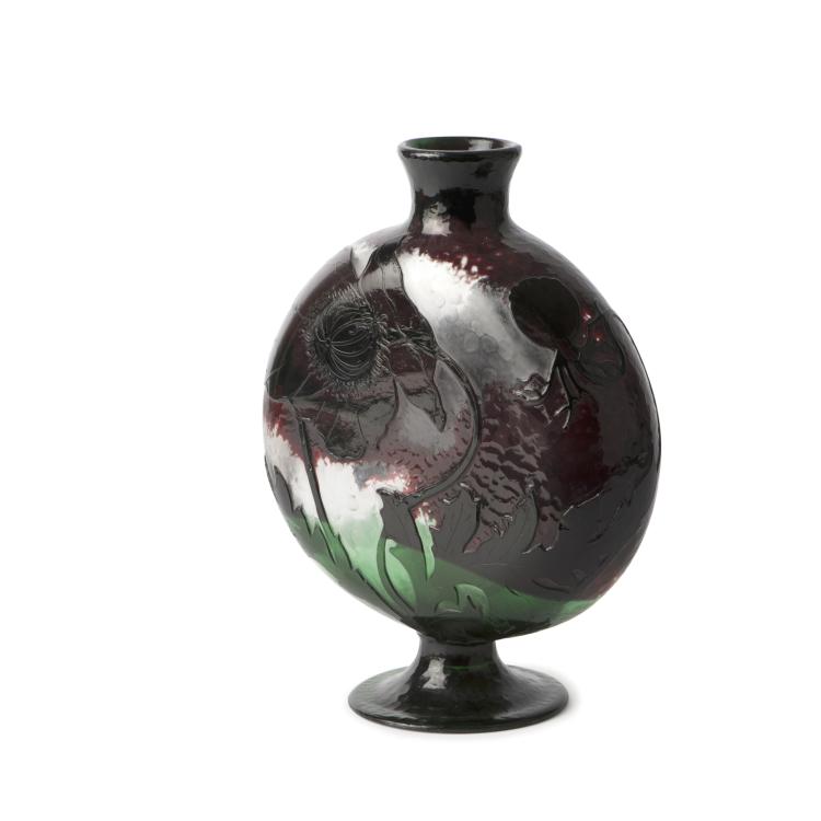 Hauptbild zu Objekt, Martel&eacute;-Vase 'Pavots noirs', 1900-03, Henri Berg&eacute;, Daum Fr&egrave;res, Nancy, 136C 62