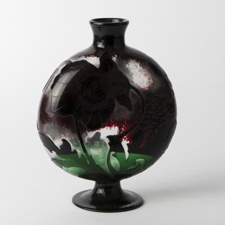 Bild 1 zu Objekt, Martel&eacute;-Vase 'Pavots noirs', 1900-03, Henri Berg&eacute;, Daum Fr&egrave;res, Nancy, 136C 62