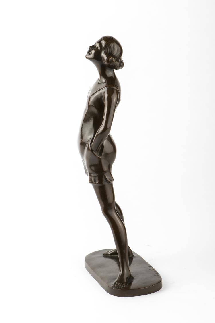Bild 6 zu Objekt, Young woman, 1924, Erich van den Driesch, D&uuml;sseldorfer Bronzebildgiesserei, D&uuml;sseldorf, 136C 111