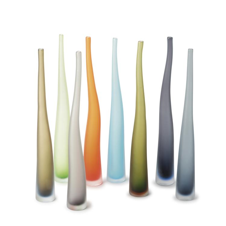 Hauptbild zu Objekt, Acht Vasen 'Bambu', 1998, Laura Diaz de Santillana, Arcade, Murano, 136C 109