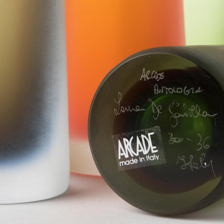 Bild 2 zu Objekt, Acht Vasen 'Bambu', 1998, Laura Diaz de Santillana, Arcade, Murano, 136C 109