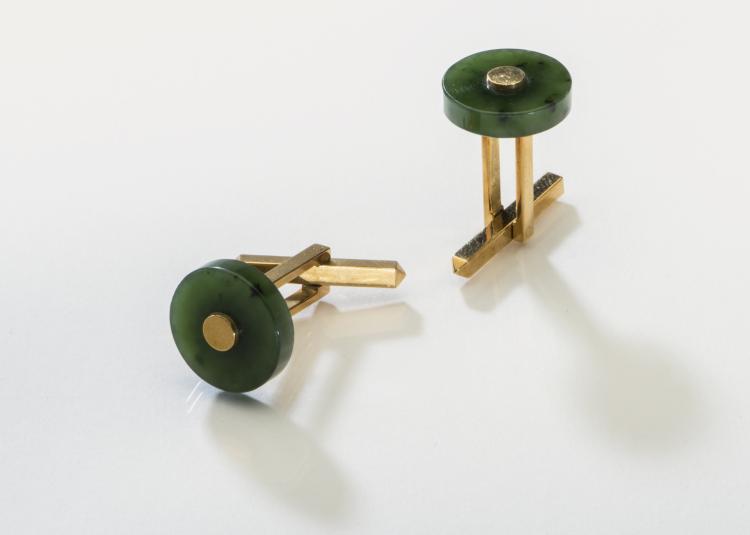 Hauptbild zu Objekt, Paar Manschettenkn&ouml;pfe, Friedrich Becker, 136C 29