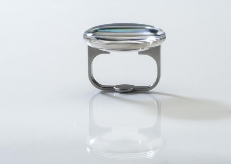 Bild 3 zu Objekt, Zweifingerring mit Hologramm, 1993 , Friedrich Becker, 136C 53