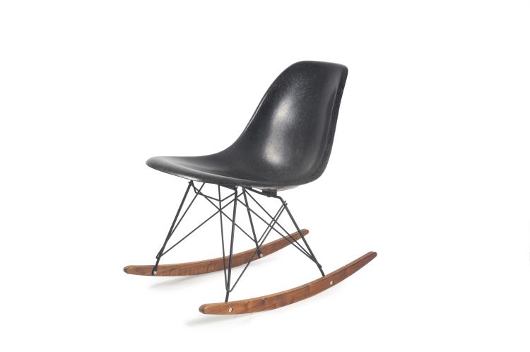 Hauptbild zu Objekt, 'Plastic side chair on Rocking Base', 1950-53, Miller, Herman, Zeeland, 131B 335