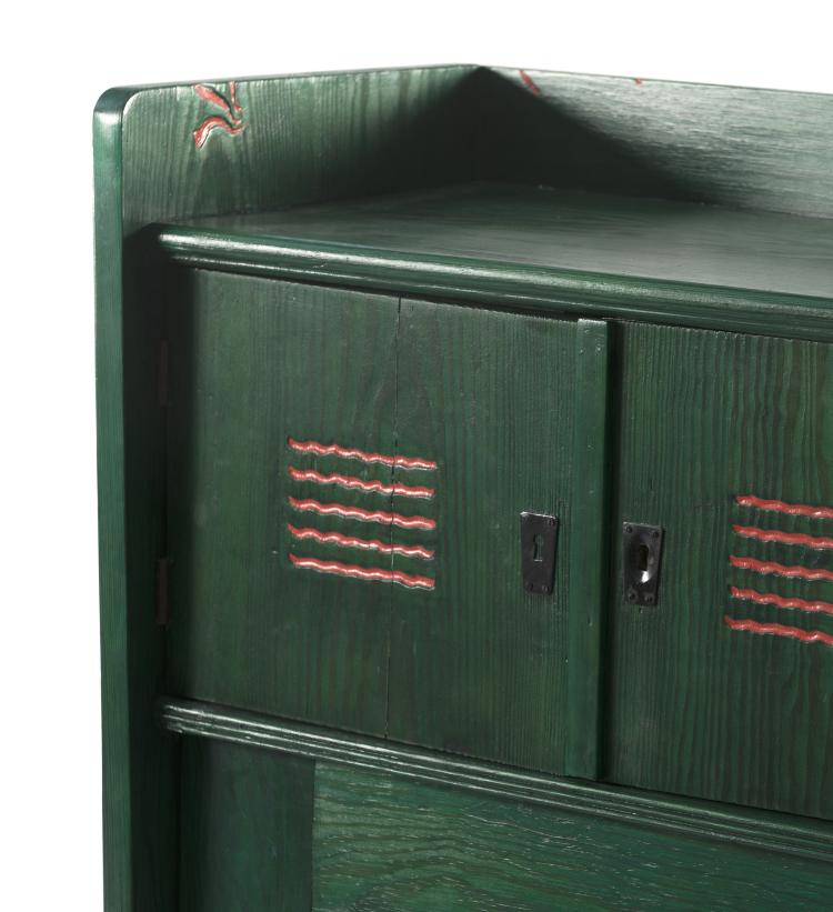 Bild 1 zu Objekt, Cabinet for the sanatorium at Wyk/F&ouml;hr, 1899, August Endell, Dresdner Werkst&auml;tten f&uuml;r Handwerkskunst, Hellerau, 130A 47