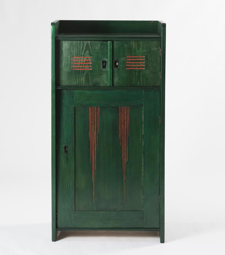 Bild 2 zu Objekt, Cabinet for the sanatorium at Wyk/F&ouml;hr, 1899, August Endell, Dresdner Werkst&auml;tten f&uuml;r Handwerkskunst, Hellerau, 130A 47