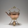 Heißwasserkessel mit Stövchen, um 1900