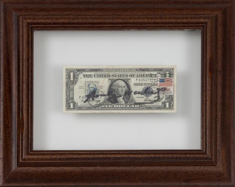 Hauptbild zu Objekt, 'One Dollar', 1981 (postmark), Andy Warhol, 130B 297