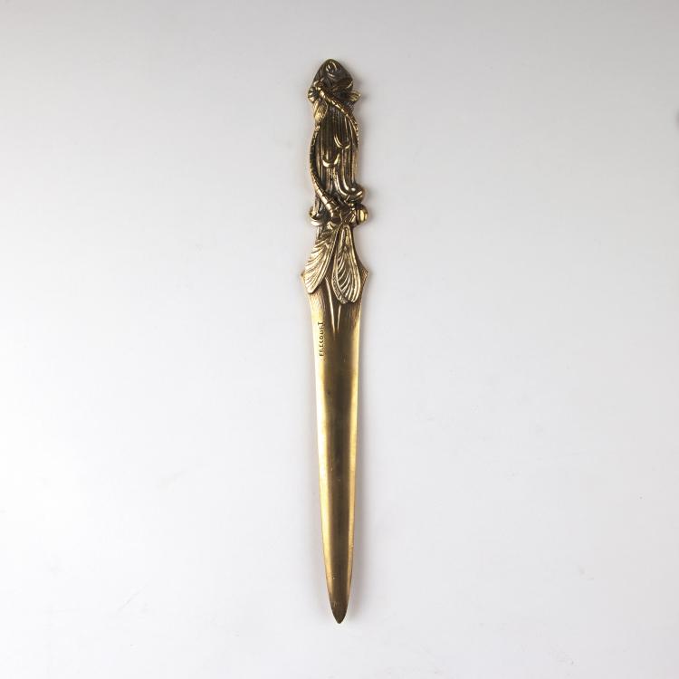 Hauptbild zu Objekt, 'Dragonflies' paper knife, c1910, Fr&eacute;court, 129 503