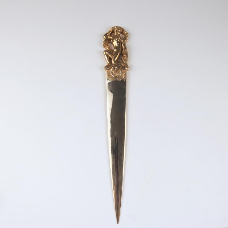 Hauptbild zu Objekt, 'Female nude' paper knife, 1940s, Bouniol, E., 129 486