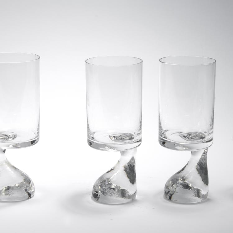 Bild 1 zu Objekt, Four 'Colombo' glasses, 1967, Joe Colombo, Riedel Glas, Kufstein, 131A 26