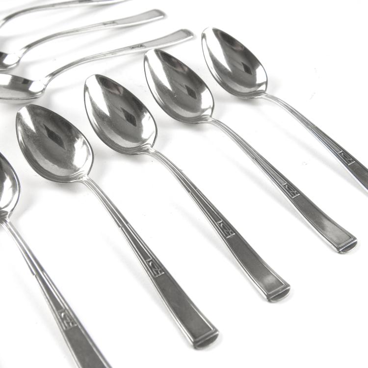 Bild 1 zu Objekt, Twelve '2000' coffee spoons, 1901, Joseph Maria Olbrich, Clarfeld & Springmeyer, Hemer, 129 447