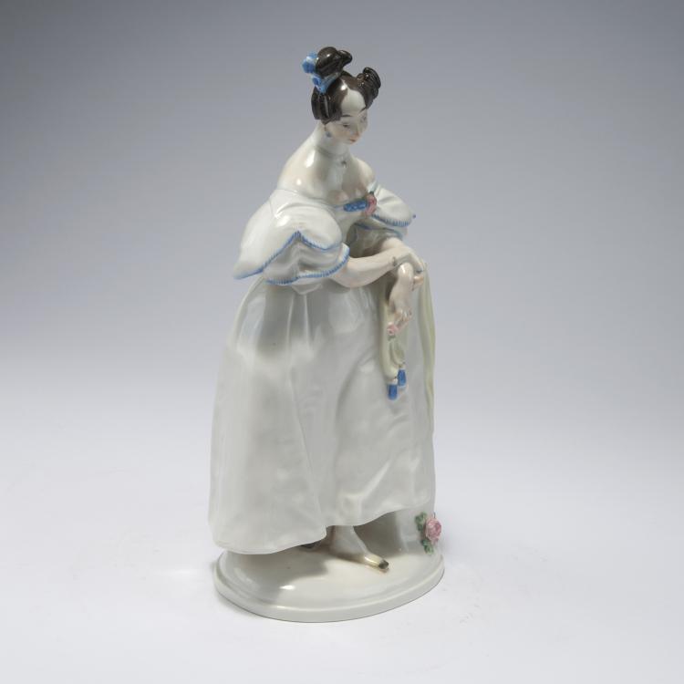 Bild 1 zu Objekt, 'Biedermeier' lady, 1917, Paul Scheurich, Meissen, StPM, 129 589