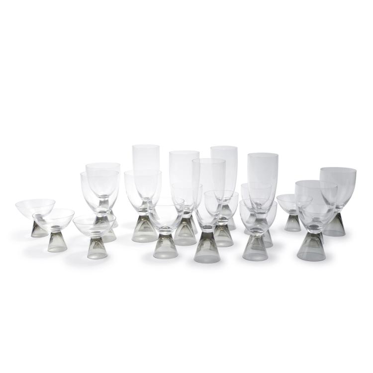 Hauptbild zu Objekt, 'Fortuna' glass set, 1957, Elsa Fischer-Treyden, Rosenthal, Selb, 131B 297