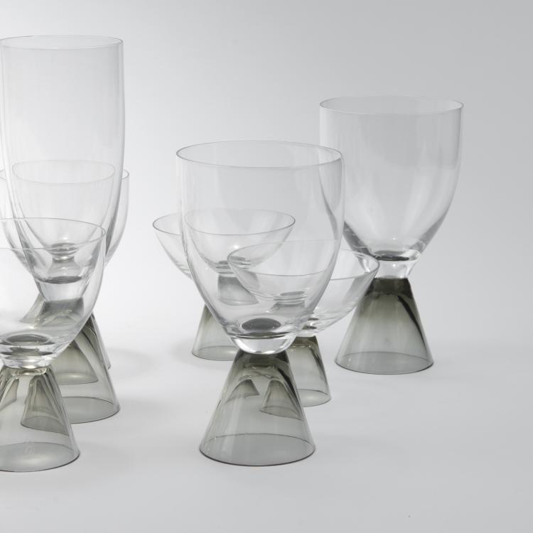 Bild 1 zu Objekt, 'Fortuna' glass set, 1957, Elsa Fischer-Treyden, Rosenthal, Selb, 131B 297