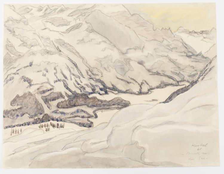 Hauptbild zu Objekt, 'Blick auf den See', 1961, Erich Heckel, 130B 207