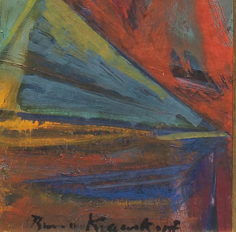 Bild 1 zu Objekt, 'Summery Coastline with Sailing Ship (Norway)', 1933-1940, Bruno Krauskopf, 130B 212