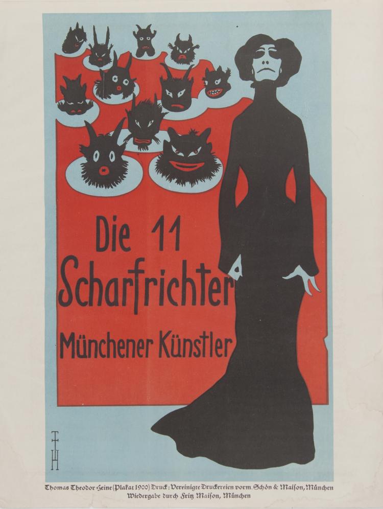 Hauptbild zu Objekt, 'Die 11 Scharfrichter', 1900, Thomas Theodor Heine, 129 699