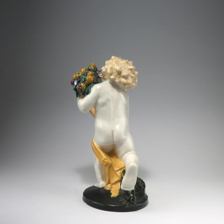 Bild 4 zu Objekt, Putto with horn of plenty (Summer), c1907, Michael Powolny, Wiener Keramik, 130A 14