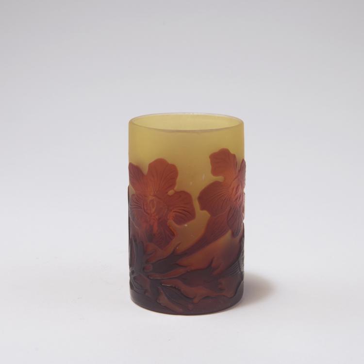 Hauptbild zu Objekt, Small 'Trompette de Virginie' vase, 1920s, Gall&eacute;, Emile, Nancy, 129 209