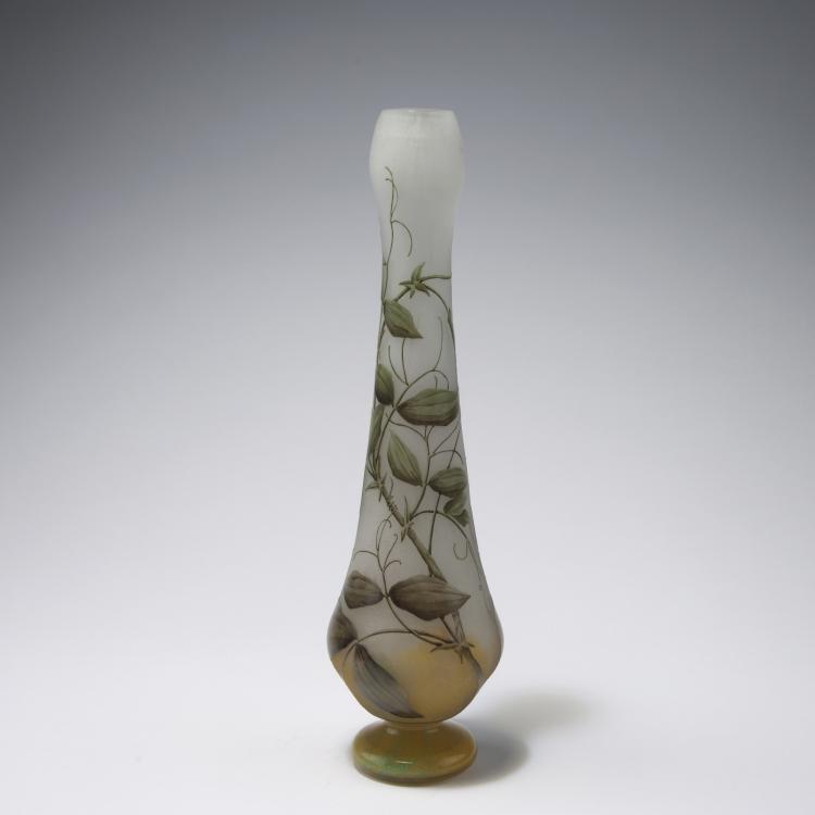 Bild 1 zu Objekt, 'Pois de senteur' vase, c1910, Daum Fr&egrave;res, Nancy, 129 79