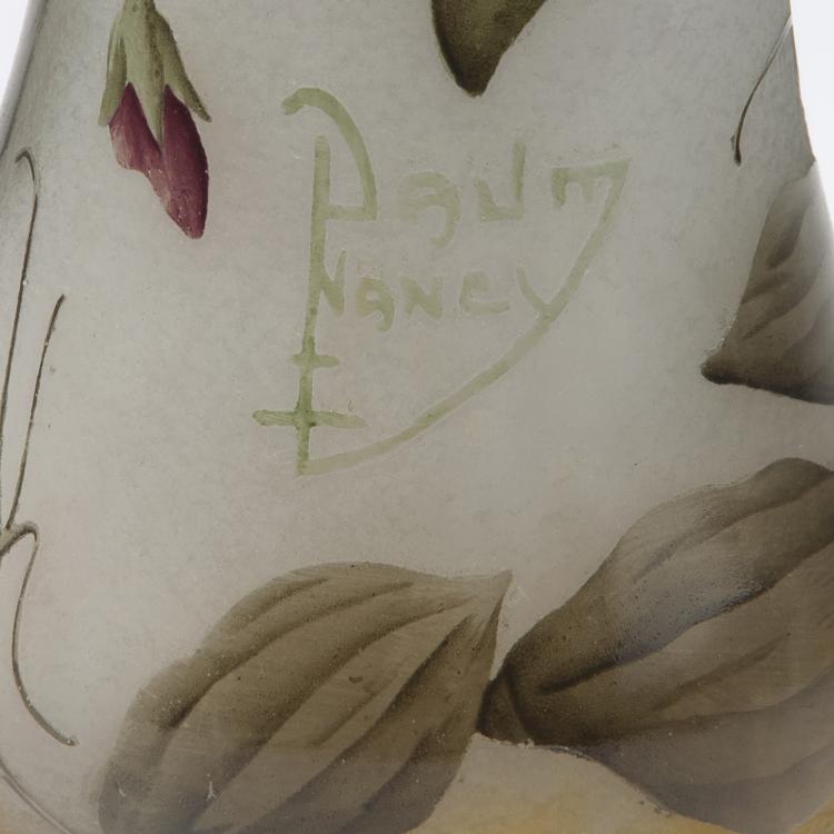 Bild 2 zu Objekt, 'Pois de senteur' vase, c1910, Daum Fr&egrave;res, Nancy, 129 79