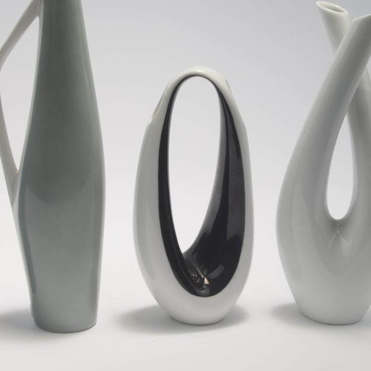 Bild 3 zu Objekt, Vier Vasen, '2661' - 'Kummet', '2690', '2698' und '2668', um 1955, Beate Kuhn, Rosenthal, Selb, 131B 306