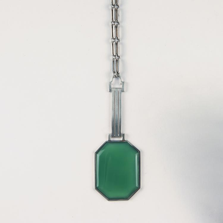 Hauptbild zu Objekt, Agate necklace, 1930s, Deutschland, 129 380