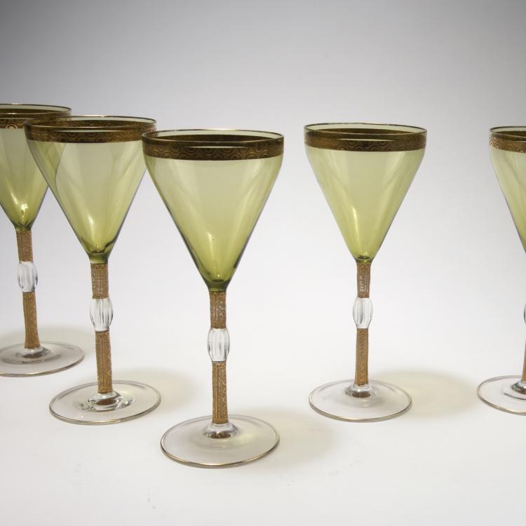 Bild 1 zu Objekt, Six wine glasses, c1900, Bayerischer Wald, 129 359