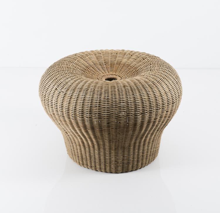 Hauptbild zu Objekt, Prototyp-Korbhocker, um 1970, Egon Eiermann, Murmann, Heinrich, Johannisthal, 130A 95