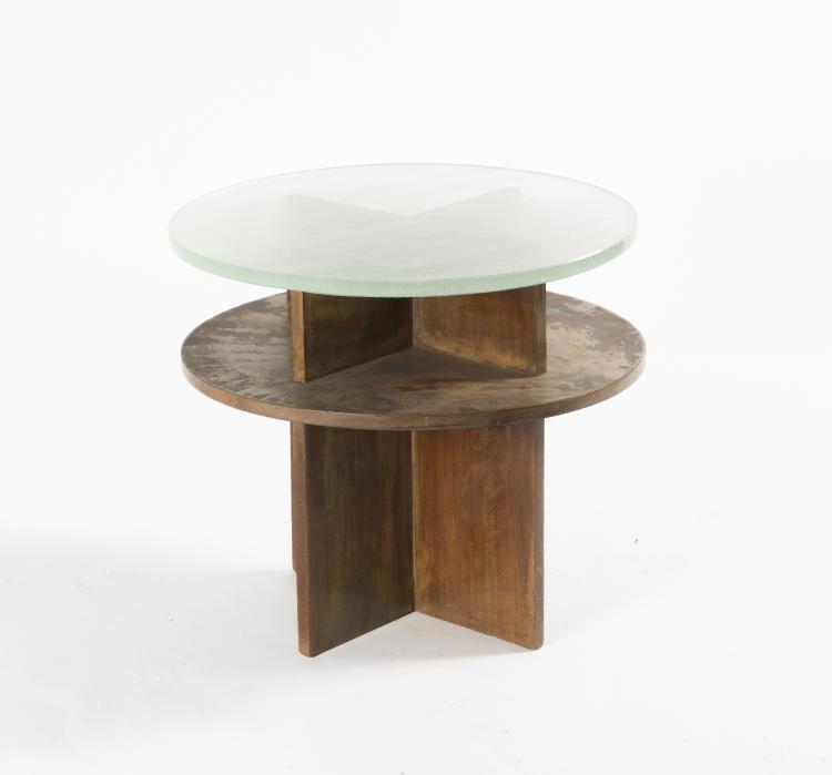 Hauptbild zu Objekt, Very rare side table from the Hypothecair CredietBank, The Hague, 1939, Gerrit Rietveld, Niederlande, 130A 111