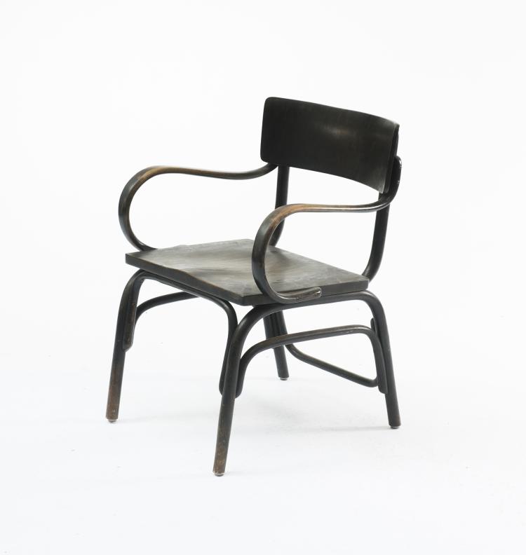 Hauptbild zu Objekt, 'B 403 F' armchair, 1927 , Ferdinand Kramer, Thonet, Frankenberg, 130A 68