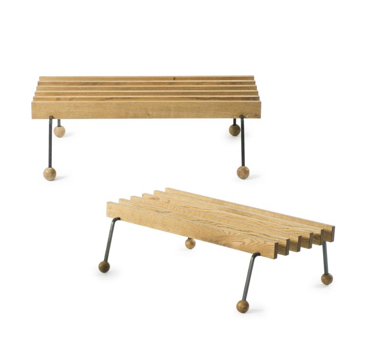 Hauptbild zu Objekt, Zwei Kofferb&auml;nke, 1950er Jahre, USA, 131B 343