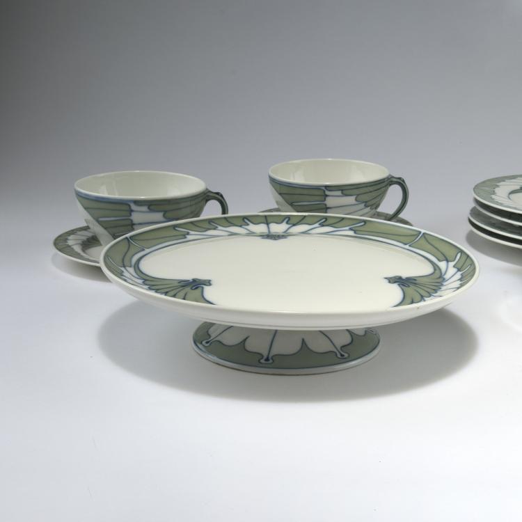 Bild 1 zu Objekt, Kaffeeservice 'Fl&uuml;gelmuster', 1901, Rudolf Hentschel, Meissen, KPM, 129 588