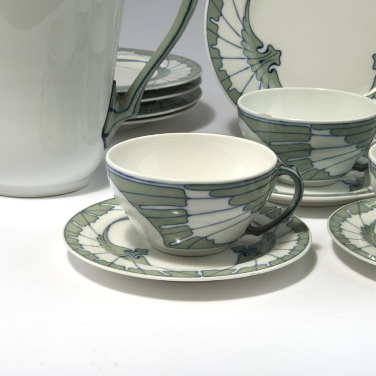 Bild 3 zu Objekt, Kaffeeservice 'Fl&uuml;gelmuster', 1901, Rudolf Hentschel, Meissen, KPM, 129 588
