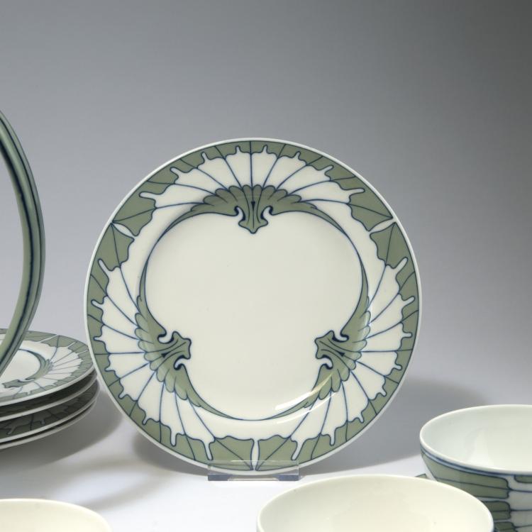 Bild 4 zu Objekt, Kaffeeservice 'Fl&uuml;gelmuster', 1901, Rudolf Hentschel, Meissen, KPM, 129 588