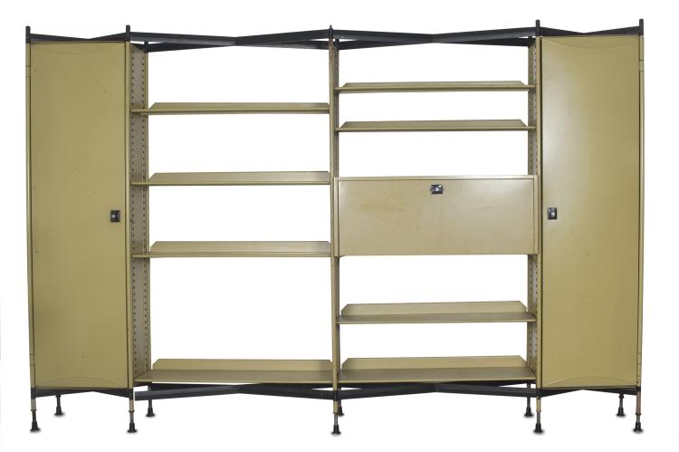 Hauptbild zu Objekt, Regalsystem mit zwei Schr&auml;nken 'Spazio', 1959, Studio B.B.P.R., Olivetti, Ivrea, 131A 60