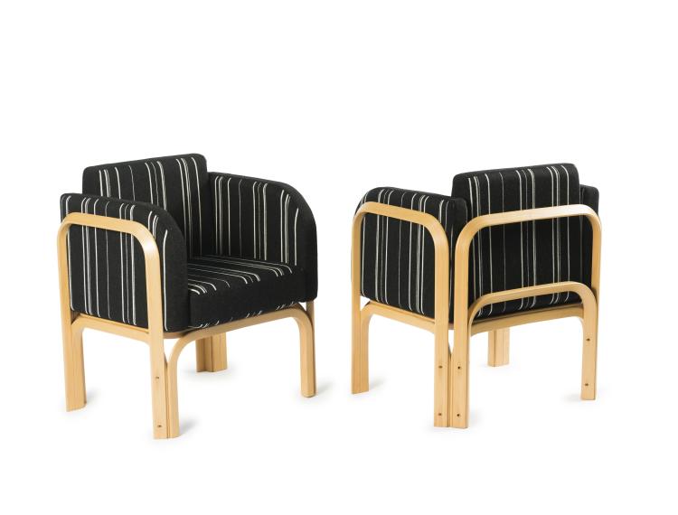 Hauptbild zu Objekt, Two armchairs, 1967/68, Hansen, Fritz, Aller&oslash;d, 131B 519