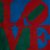 Teppich 'Classic Love' (Rot, Grün, Blau), 2007