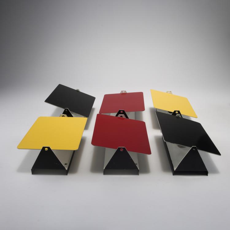 Hauptbild zu Objekt, Sechs Wandleuchten 'CP-1', 1960, Charlotte Perriand, Steph Simon, Paris, 130A 143